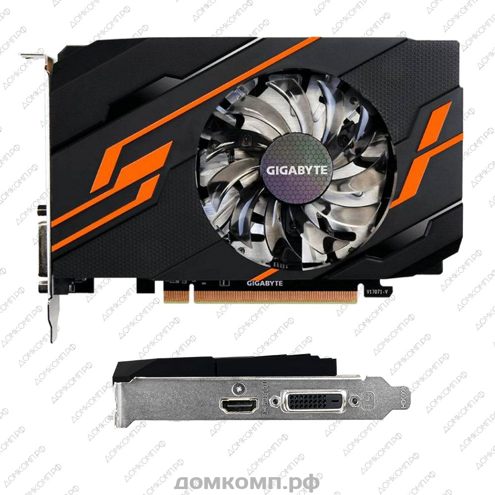 Игровая Видеокарта Gigabyte GeForce GT 1030 OC (GV-N1030OC-2GI) в Оренбурге  недорого — купить в домкомп.рф